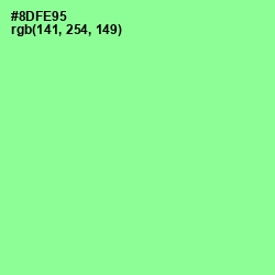 #8DFE95 - Mint Green Color Image
