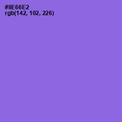 #8E66E2 - Medium Purple Color Image