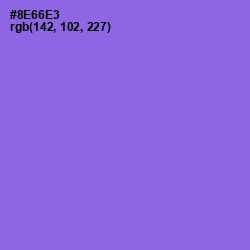 #8E66E3 - Medium Purple Color Image