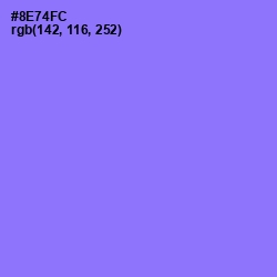 #8E74FC - Medium Purple Color Image
