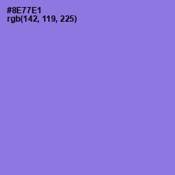 #8E77E1 - Medium Purple Color Image