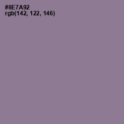 #8E7A92 - Mountbatten Pink Color Image