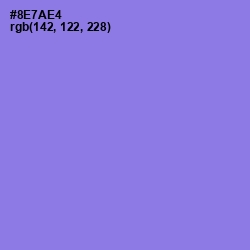 #8E7AE4 - Medium Purple Color Image