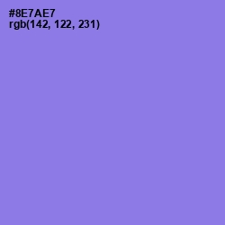 #8E7AE7 - Medium Purple Color Image