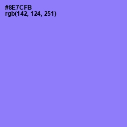 #8E7CFB - Medium Purple Color Image