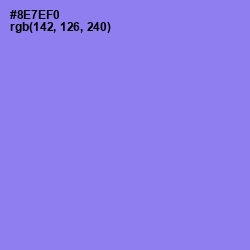 #8E7EF0 - Medium Purple Color Image