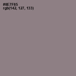 #8E7F85 - Mountbatten Pink Color Image