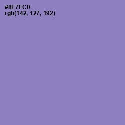 #8E7FC0 - Lilac Bush Color Image