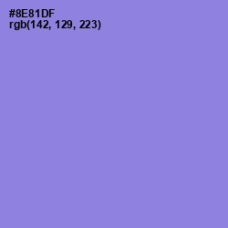 #8E81DF - Chetwode Blue Color Image