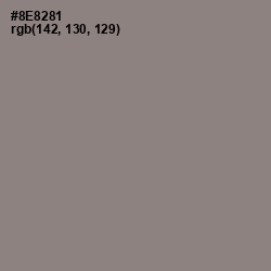 #8E8281 - Natural Gray Color Image