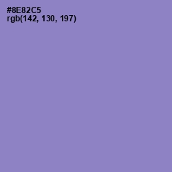 #8E82C5 - Chetwode Blue Color Image