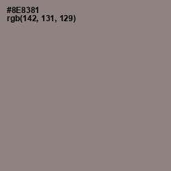 #8E8381 - Natural Gray Color Image