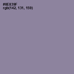 #8E839F - Mamba Color Image