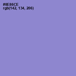 #8E86CE - Chetwode Blue Color Image