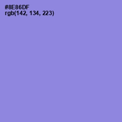 #8E86DF - Chetwode Blue Color Image