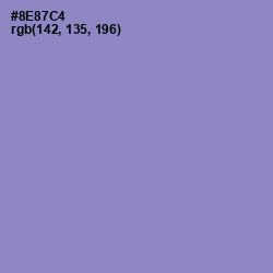 #8E87C4 - Blue Bell Color Image