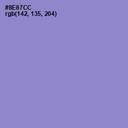 #8E87CC - Chetwode Blue Color Image