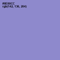 #8E88CC - Chetwode Blue Color Image