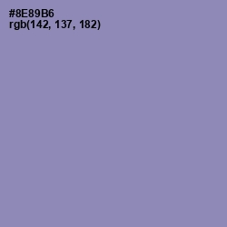 #8E89B6 - Manatee Color Image