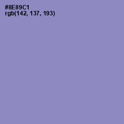 #8E89C1 - Blue Bell Color Image