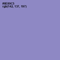 #8E89C5 - Blue Bell Color Image