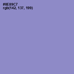 #8E89C7 - Blue Bell Color Image