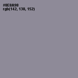 #8E8A98 - Oslo Gray Color Image