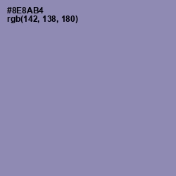 #8E8AB4 - Manatee Color Image