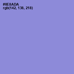 #8E8ADA - Chetwode Blue Color Image