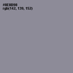 #8E8B98 - Oslo Gray Color Image