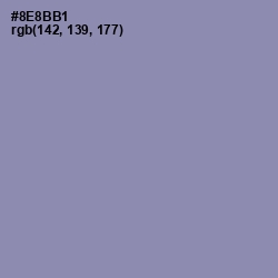 #8E8BB1 - Manatee Color Image