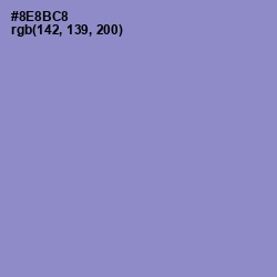 #8E8BC8 - Blue Bell Color Image