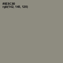 #8E8C80 - Natural Gray Color Image