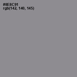 #8E8C91 - Oslo Gray Color Image