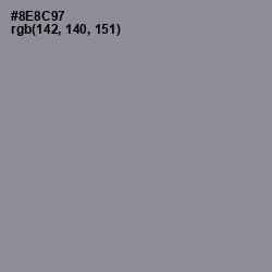 #8E8C97 - Oslo Gray Color Image