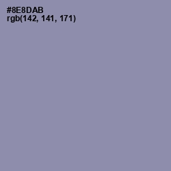 #8E8DAB - Manatee Color Image