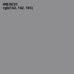 #8E8E91 - Oslo Gray Color Image