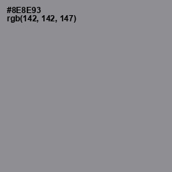 #8E8E93 - Oslo Gray Color Image