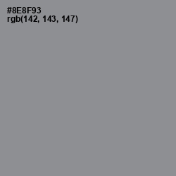 #8E8F93 - Oslo Gray Color Image