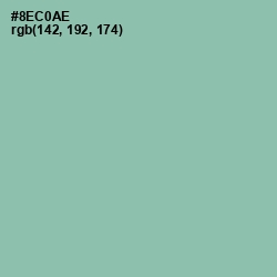 #8EC0AE - Shadow Green Color Image