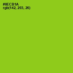 #8ECB1A - Pistachio Color Image