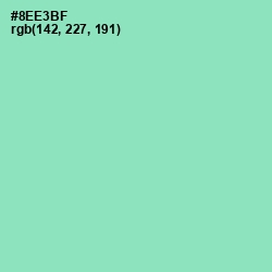 #8EE3BF - Algae Green Color Image