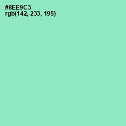 #8EE9C3 - Riptide Color Image