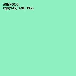 #8EF0C0 - Riptide Color Image