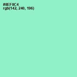 #8EF0C4 - Riptide Color Image