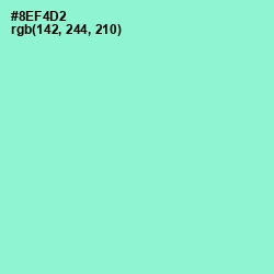 #8EF4D2 - Riptide Color Image
