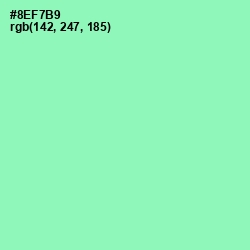 #8EF7B9 - Algae Green Color Image