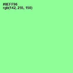 #8EFF96 - Mint Green Color Image