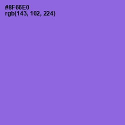 #8F66E0 - Medium Purple Color Image