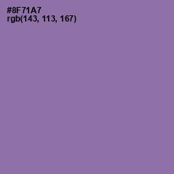 #8F71A7 - Wisteria Color Image